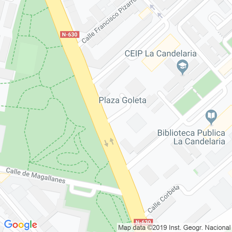 Código Postal calle Goleta, plaza en Zamora