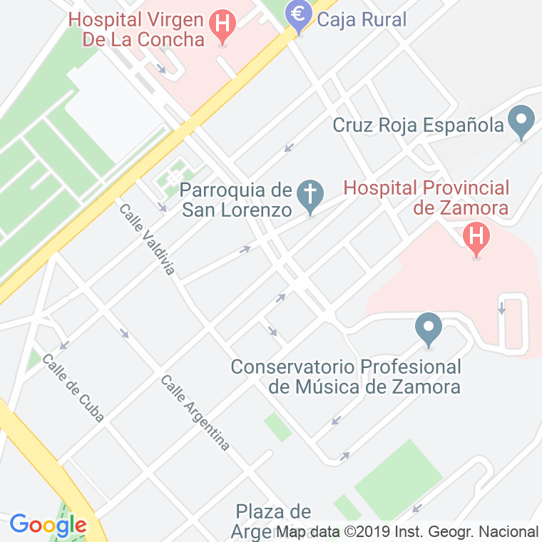 Código Postal calle Colon, travesia (Impares Del 1 Al Final)  (Pares Del 2 Al Final) en Zamora