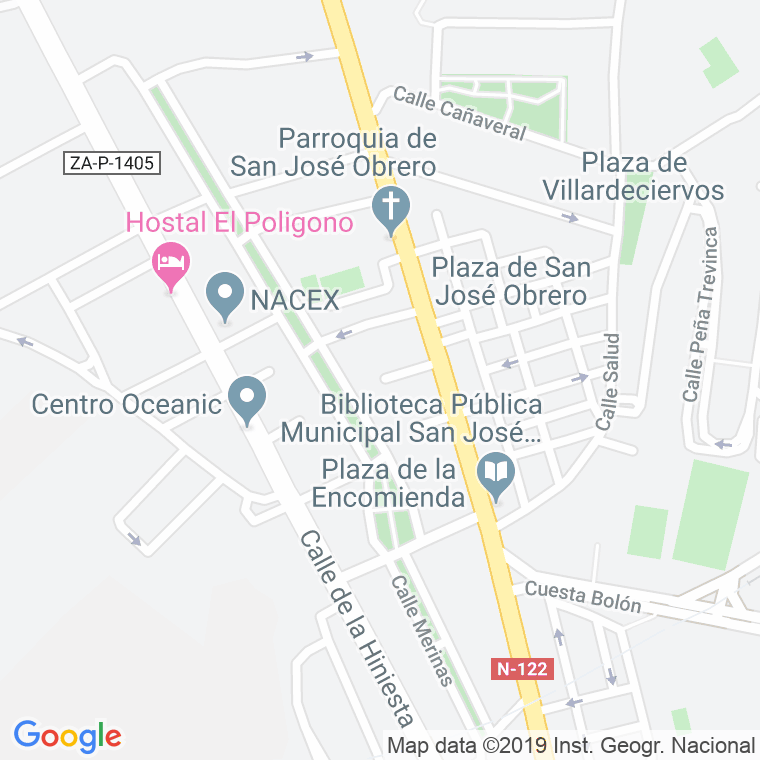 Código Postal calle Montamarta   (Impares Del 1 Al 7)  (Pares Del 2 Al 8) en Zamora