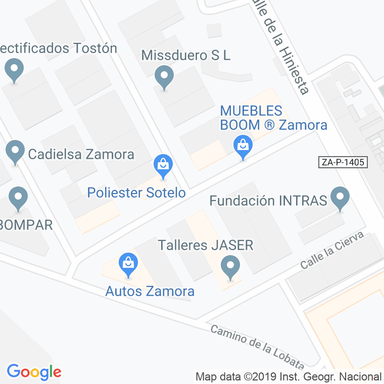 Código Postal calle Pico De Pajaro en Zamora