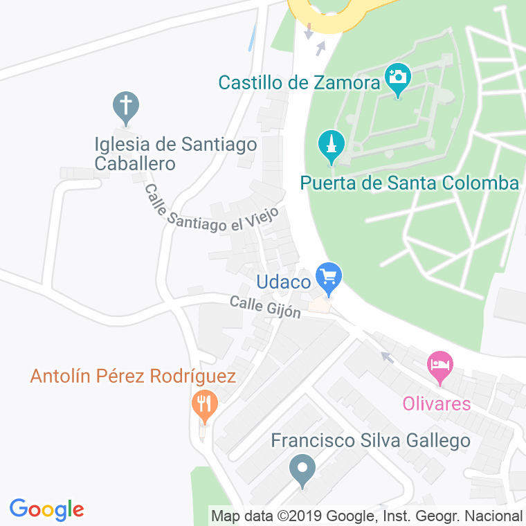 Código Postal calle Abrazamozas en Zamora
