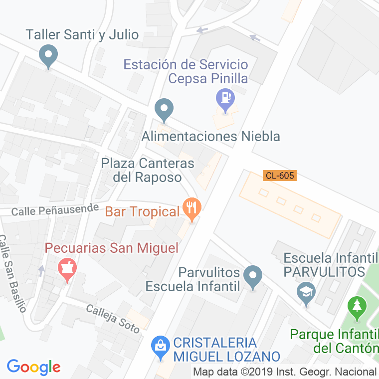 Código Postal calle Canteras Del Raposo en Zamora