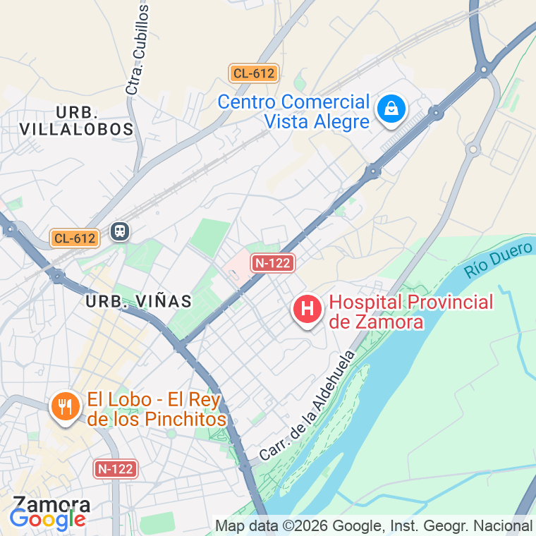 Código postal de Requejo, Avenida (pares del 24 al 24) en Zamora
