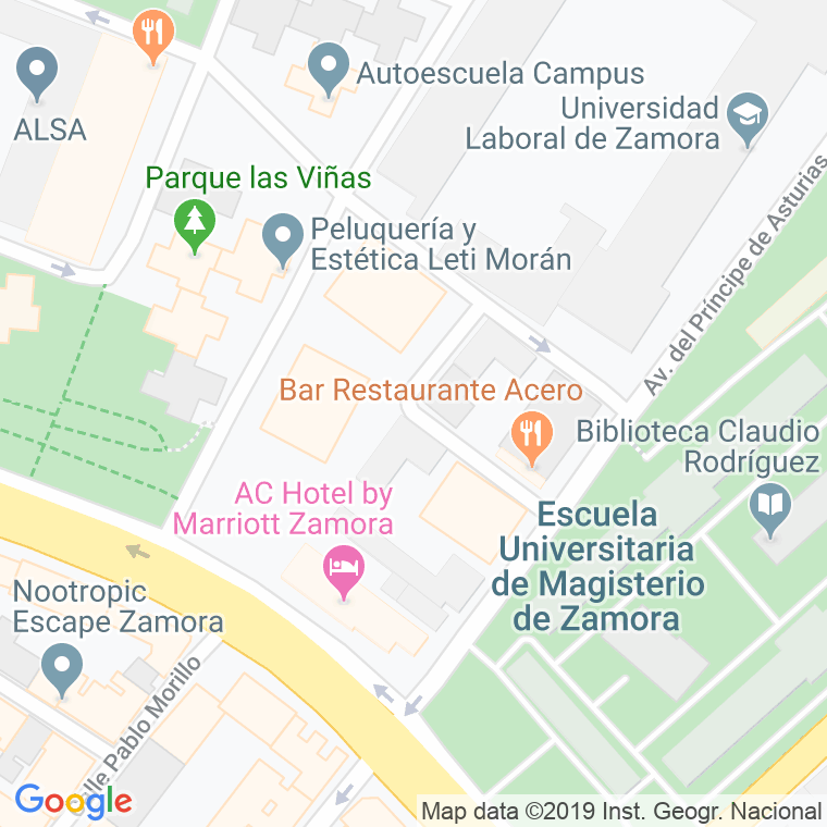 Código Postal calle San Alfonso De Zamora en Zamora