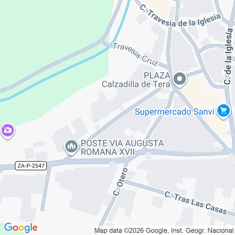 Código postal de Calle Cruz en Calzadilla de Tera