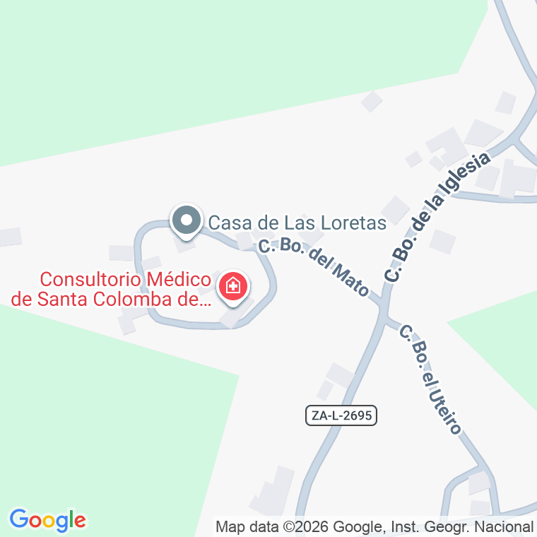 Código postal de Calle Barrio del Mato en Santa Colomba de Sanabria