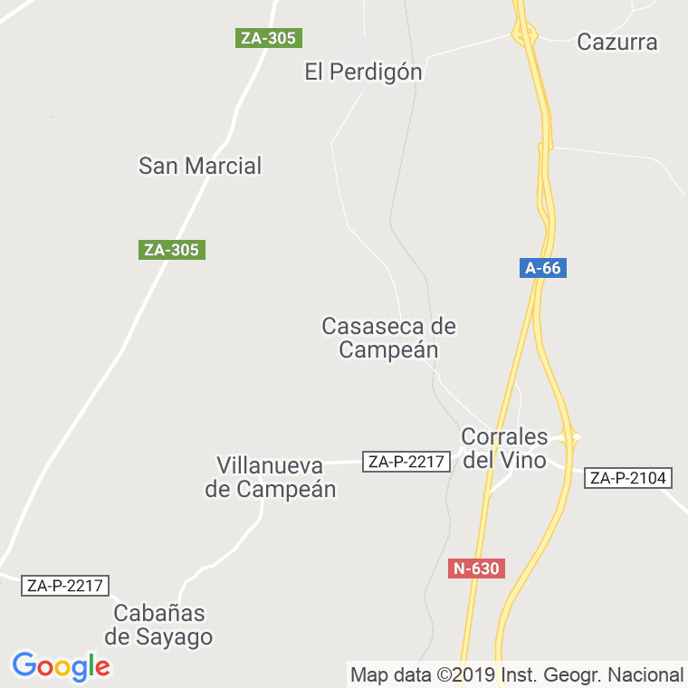 Código Postal de Casaseca De Campean en Zamora