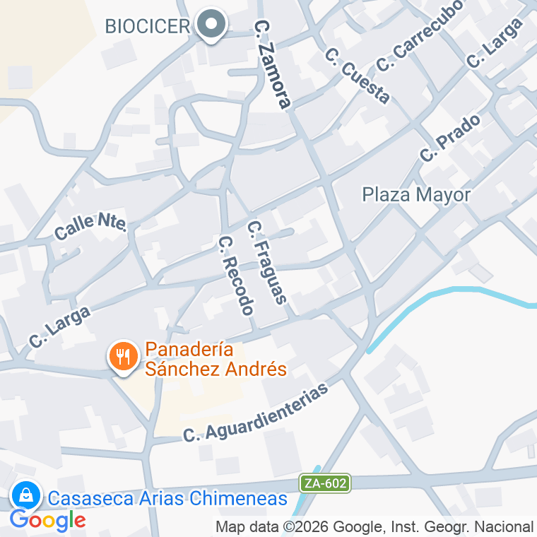 Código postal de Calle Fraguas en Villamor de los Escuderos