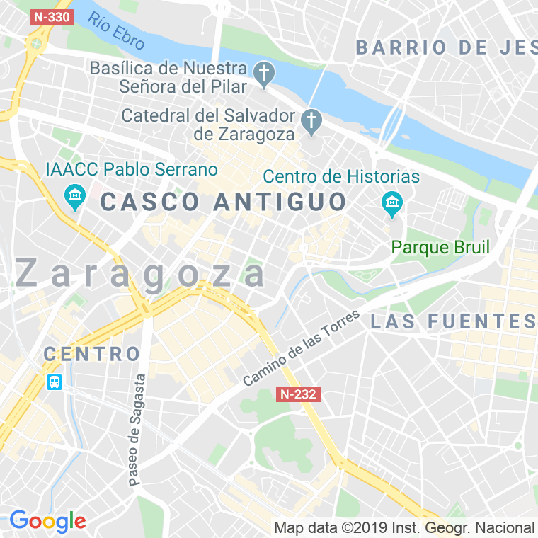 Código Postal calle Coso   (Impares Del 49 Al Final)  (Pares Del 52 Al 118) en Zaragoza