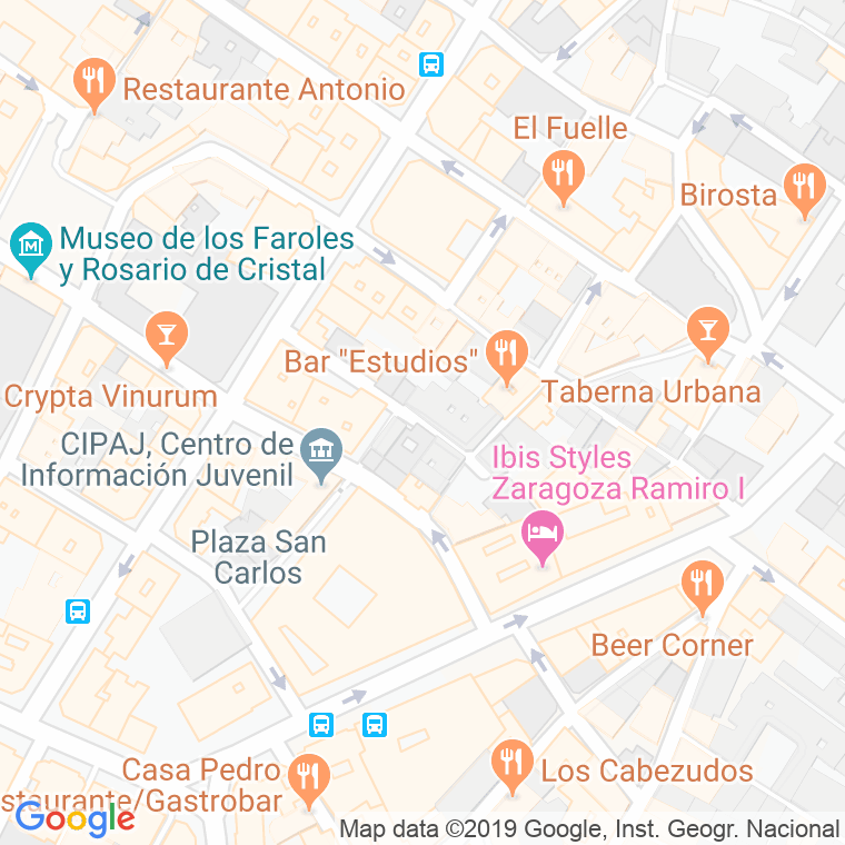 Código Postal calle Espino en Zaragoza