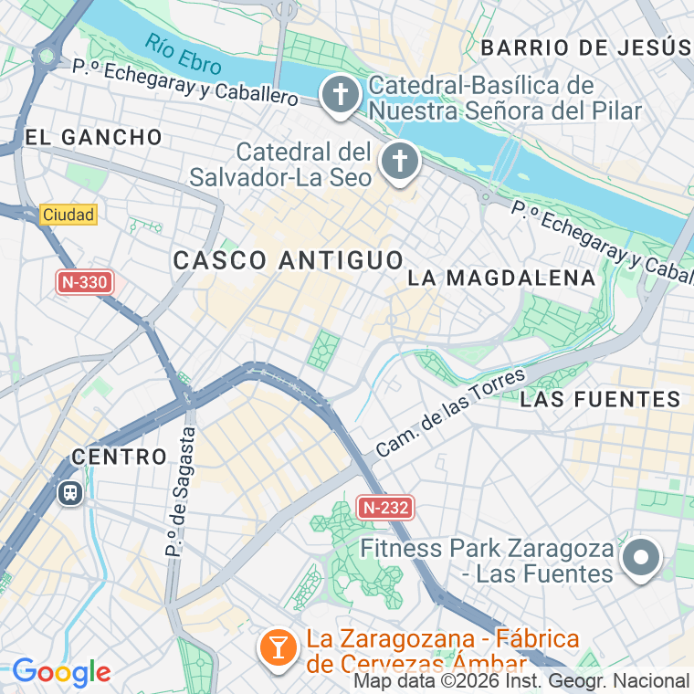 Código postal de Independencia, Avenida (impares del 1 al Final) en Zaragoza