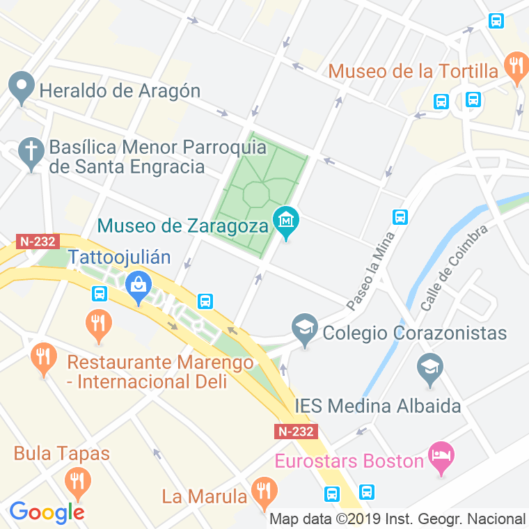 Código Postal calle Mefisto en Zaragoza