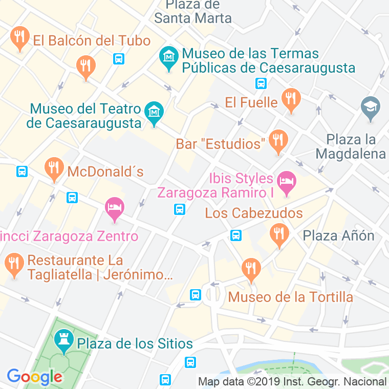 Código Postal calle Santo Dominguito De Val en Zaragoza