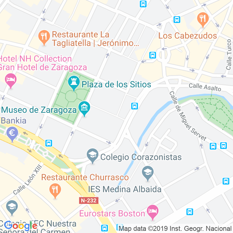 Código Postal calle Segismundo Moret en Zaragoza