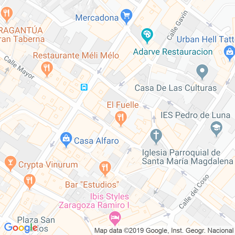 Código Postal calle Torrejon en Zaragoza