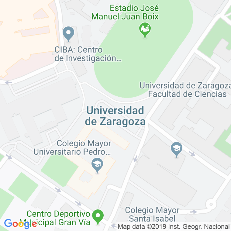 Código Postal calle Universidad en Zaragoza
