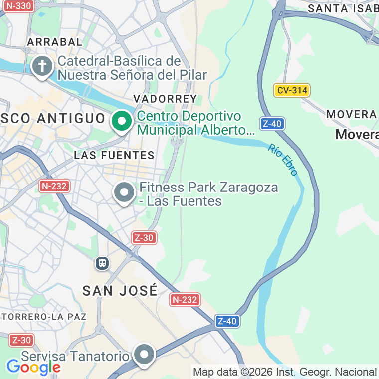 Código postal de Barrio de Santa Isabel en Zaragoza