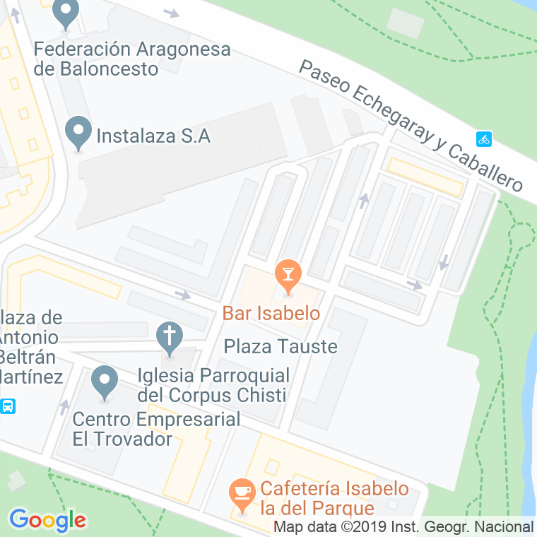 Código Postal calle Doctor Blanco Cordero en Zaragoza