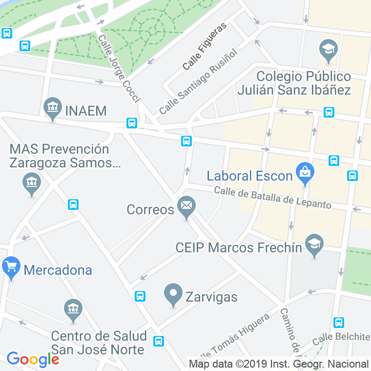 Código Postal calle Jaime Ballesteros (Herrerin) en Zaragoza