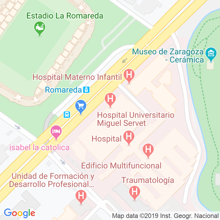 Código Postal calle Miguel Servet   (Impares Del 1 Al 33) en Zaragoza