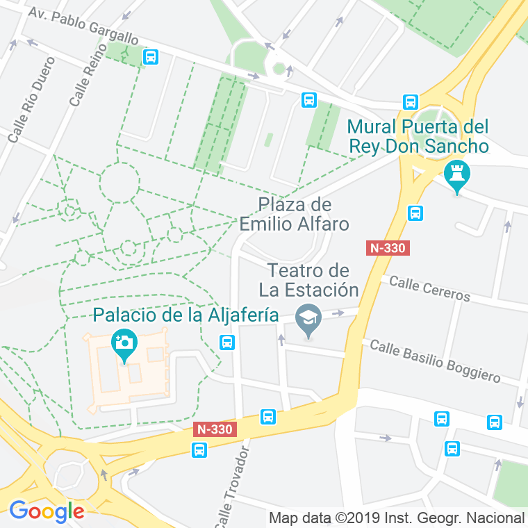 Código Postal calle Emilio Alfaro Gracia, plaza (Impares Del 1 Al 5)  (Pares Del 2 Al 4) en Zaragoza