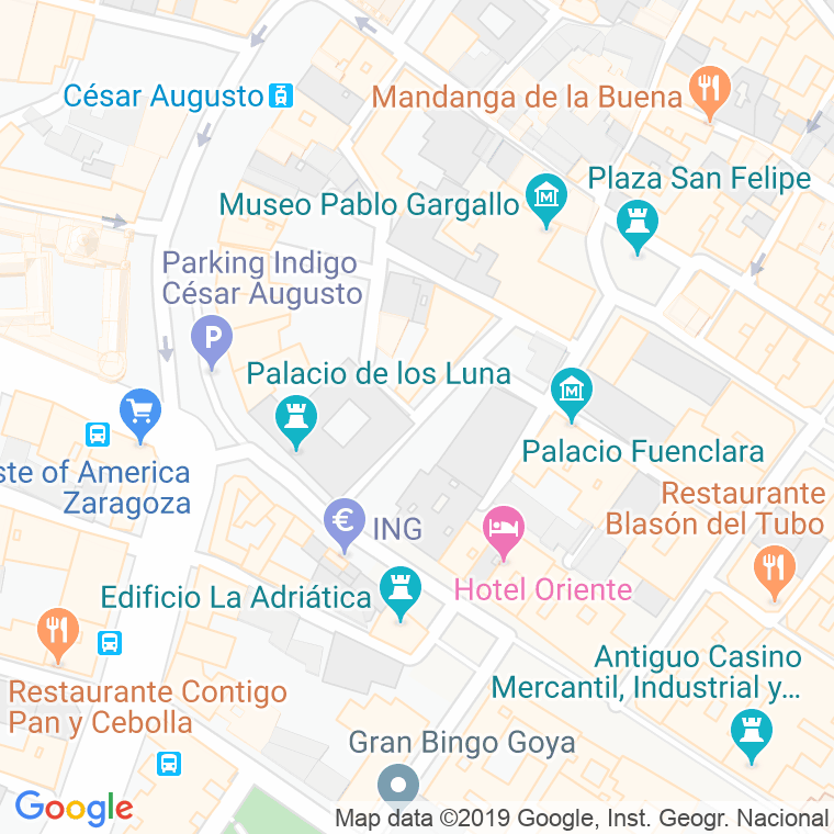 Código Postal calle Galo Ponte en Zaragoza