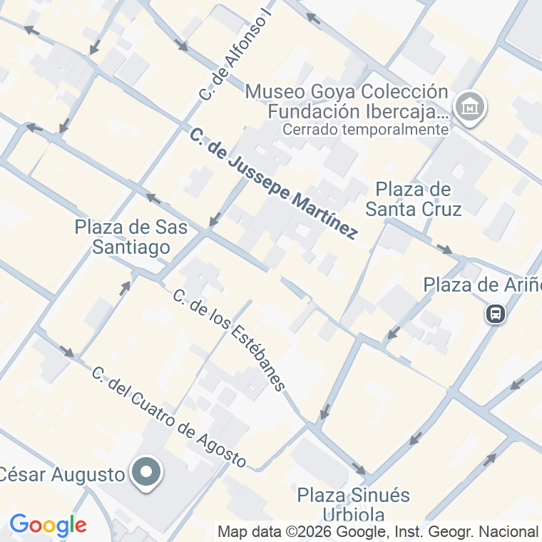 Código postal de Mendez Nuñez en Zaragoza