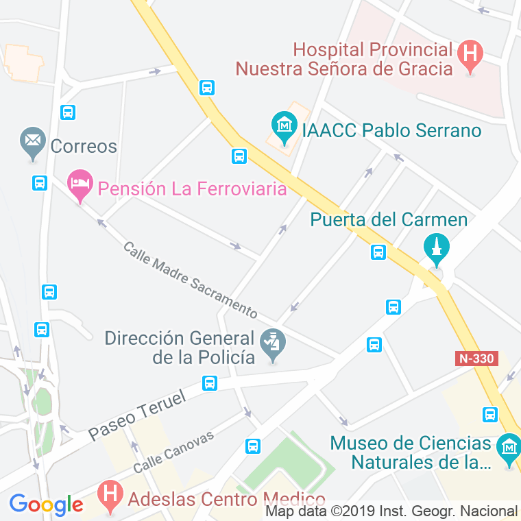Código Postal calle Doctor Horna Alcorta en Zaragoza