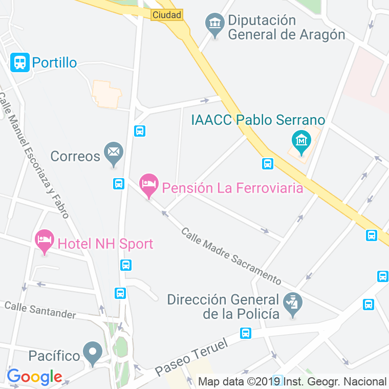 Código Postal calle Garcia Galdeano en Zaragoza