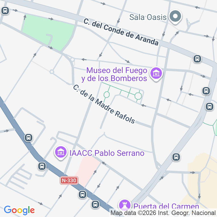 Código postal de Madre Rafols en Zaragoza