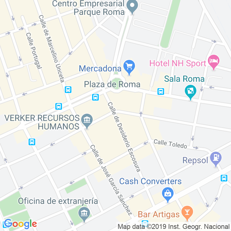 Código Postal calle Desiderio Escosura en Zaragoza
