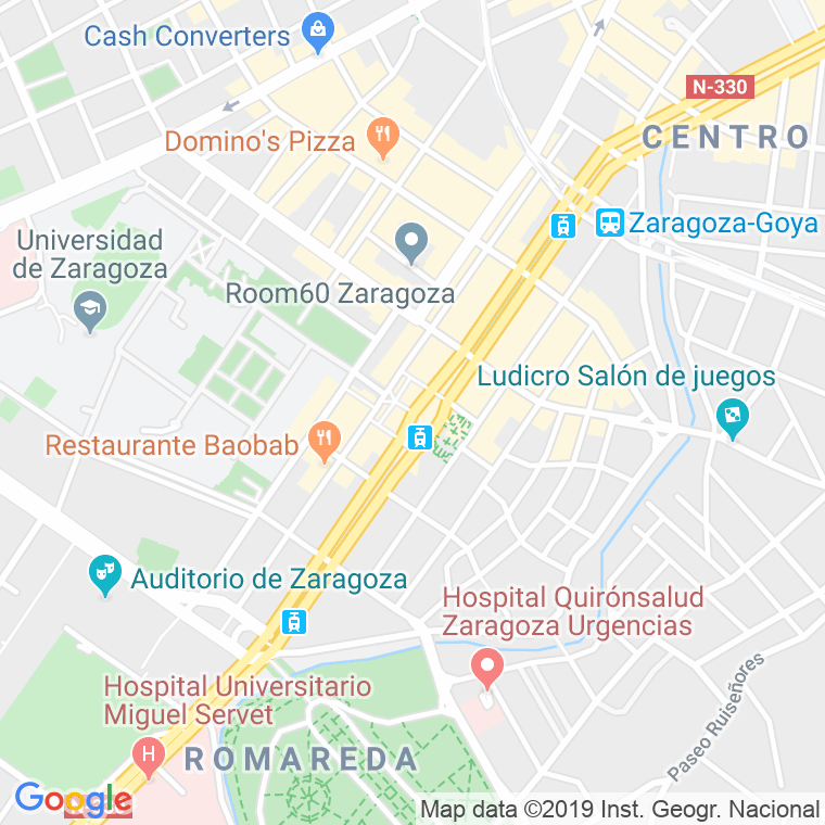 Código Postal calle Fernando El Catolico, paseo (Pares Del 2 Al 12) en Zaragoza