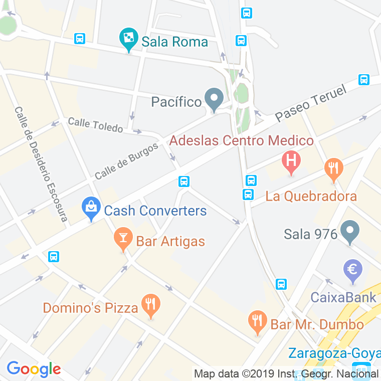Código Postal calle Fueros De Aragon en Zaragoza