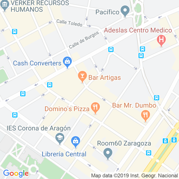 Código Postal calle Pamplona Escudero en Zaragoza