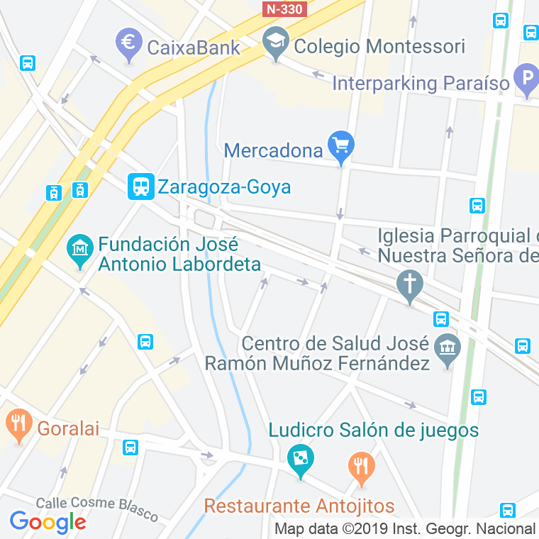 Código Postal calle Domingo Moriones en Zaragoza