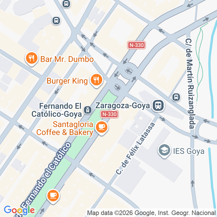 Código postal de Fernando el Catolico, Paseo (impares del 1 al Final) en Zaragoza