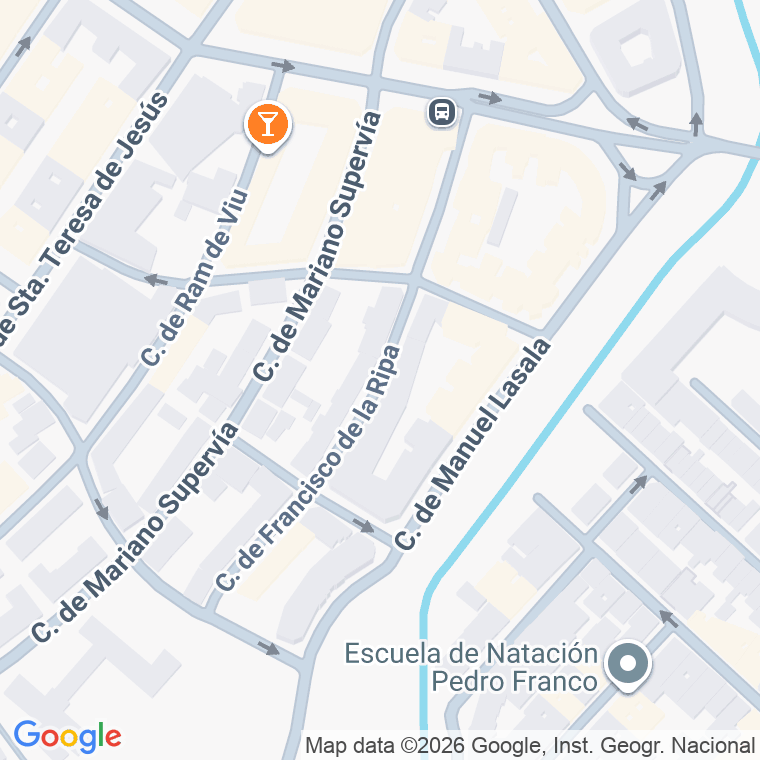 Código postal de Francisco de la Ripa en Zaragoza