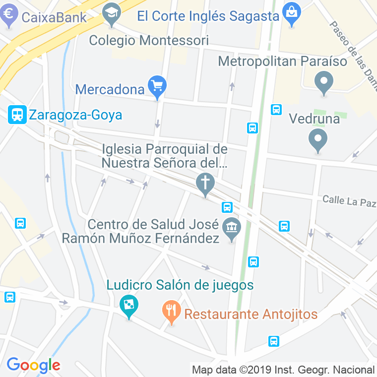 Código Postal calle Perpetuo Socorro en Zaragoza