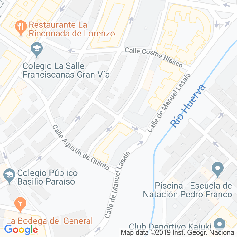 Código Postal calle Ventura Lacoma en Zaragoza