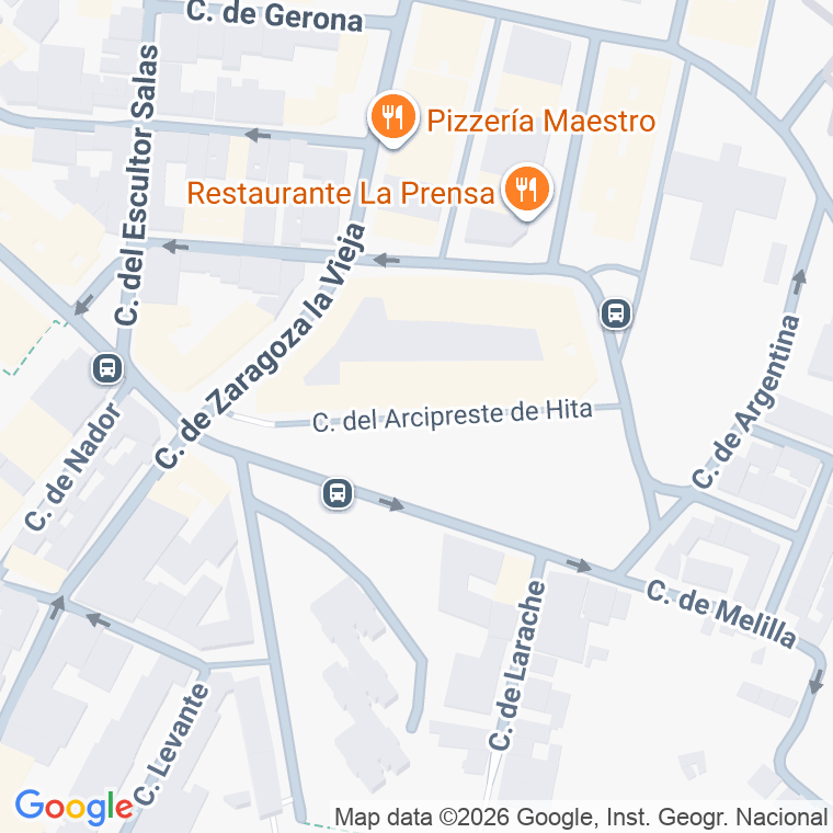 Código postal de Arcipreste de Hita en Zaragoza