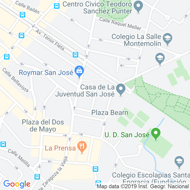 Código Postal calle Cerdeña en Zaragoza