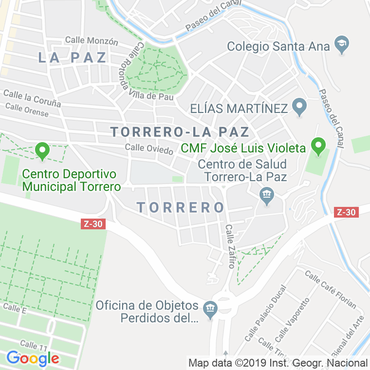 Código Postal calle Cuarta Avenida en Zaragoza