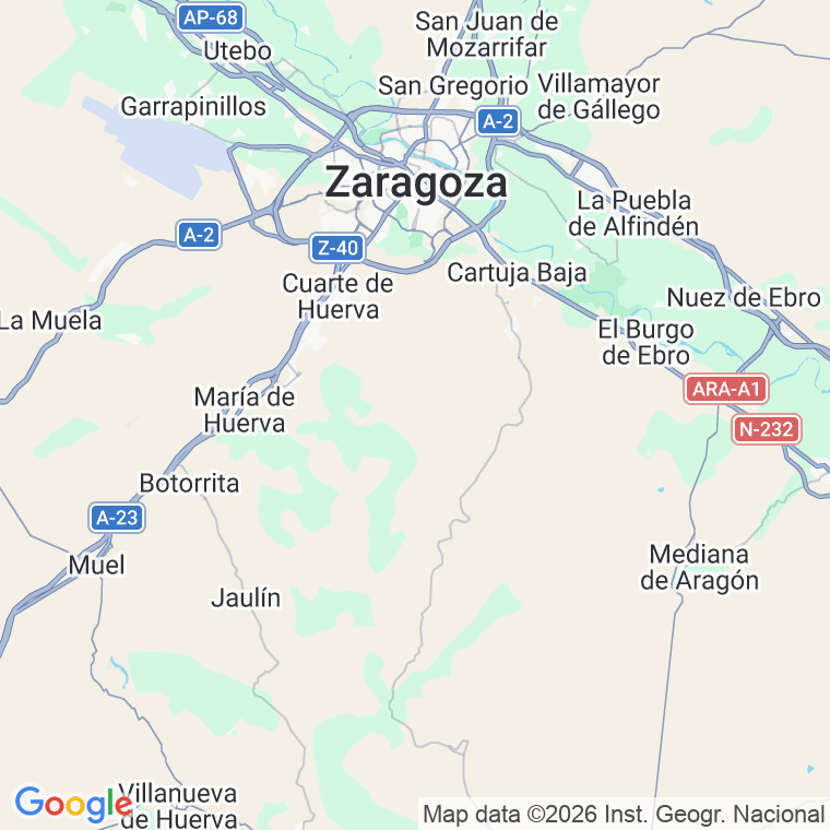 Código postal de Diez de Agosto en Zaragoza