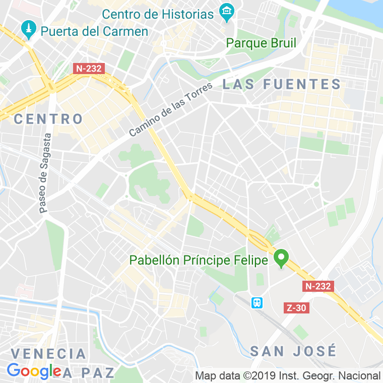 Código Postal calle Cesareo Alierta, avenida (Impares Del 1 Al 59)  (Pares Del 2 Al 62) en Zaragoza
