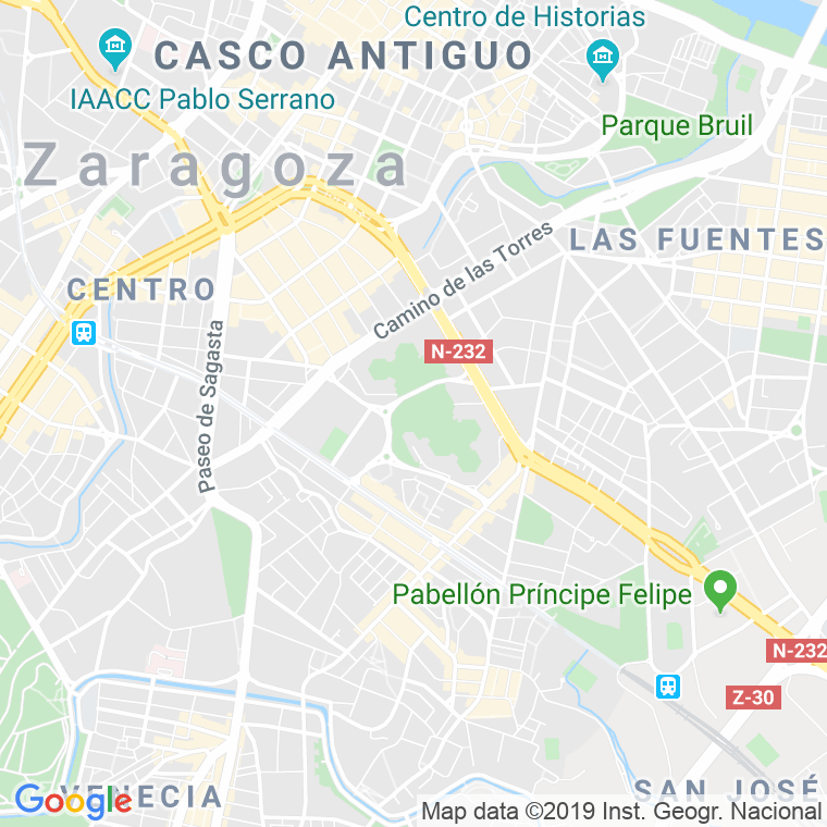 Código Postal calle Torres, Las, avenida (Impares Del 5 Al 79)  (Pares Del 10 Al 100) en Zaragoza