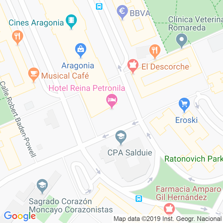 Código Postal calle Alcalde Ramon Sainz De Varanda, avenida en Zaragoza