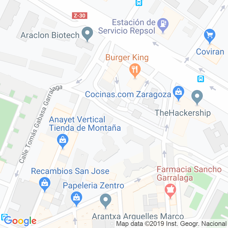 Código Postal calle Misiones, Las en Zaragoza