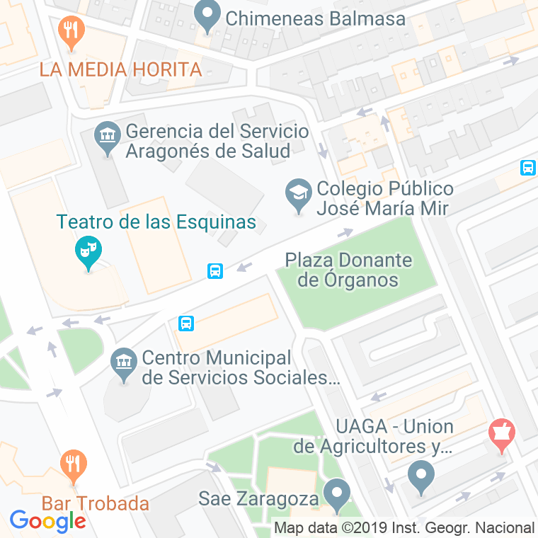 Código Postal calle Santa Maria Reina en Zaragoza