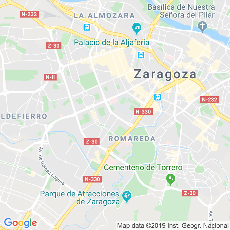 Código Postal calle Severino Aznar en Zaragoza