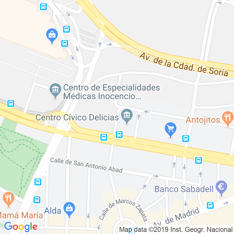Código Postal calle Alfamen en Zaragoza